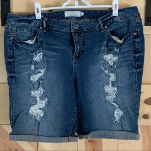 Torrid Distressed Jean Shorts 24